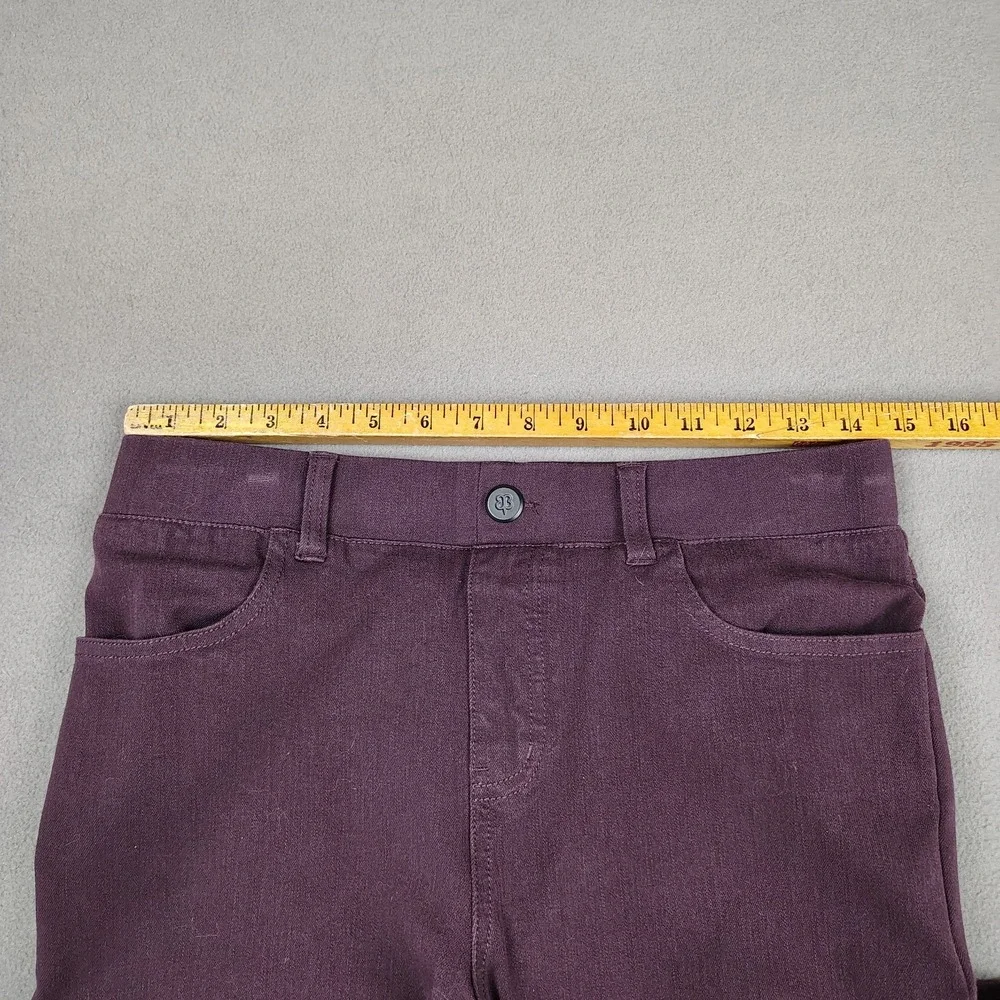 Betabrand Stretch Yoga Denim Jeans Small Plum Flare Leg Career Casual 31 Inseam